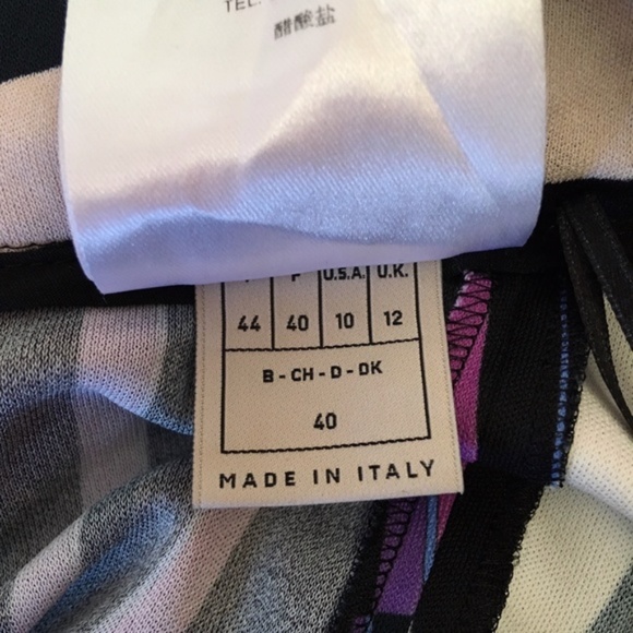 Emilio Pucci Jersey Maxi Dress Halter Wrap Size 10 - Picture 8 of 8